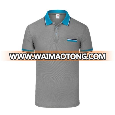 custom embroidery logo new design plain pocket contrast colorful polo shirt designs