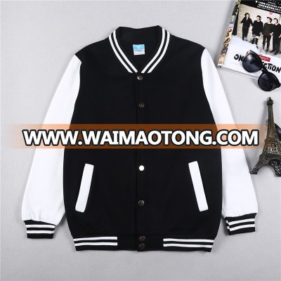 custom team fleece brush jackets sportswear baseball uniform