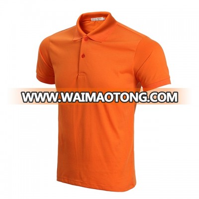 custom printing wholesale more colors stock plain CVC cotton golf polo shirt