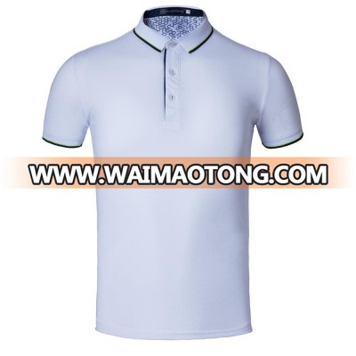 women and men golf stand collar polo shirt design with combination